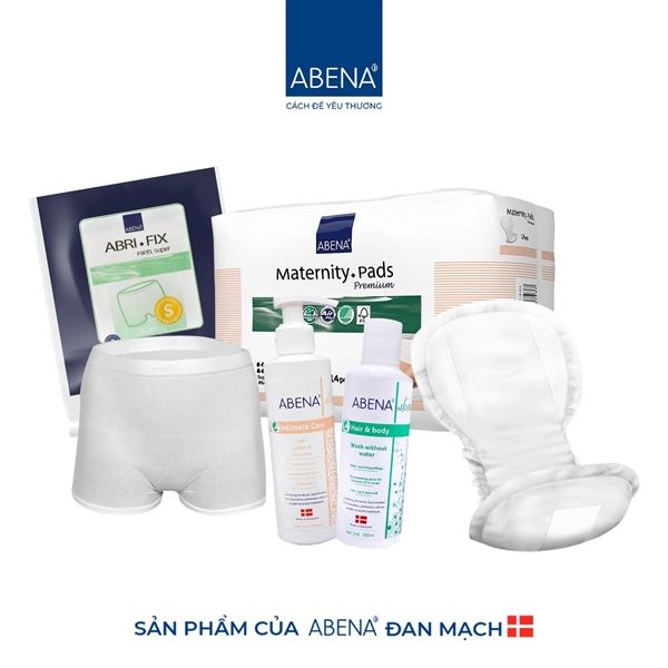 Combo đi sinh 4 món cho MẸ: Nước rửa, Băng lót, Dầu tắm gội khô, Quần lót bầu cotton tặng Túi đi sinh trị giá 250k