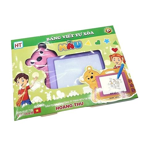 Bảng viết tự xóa 4 màu hình gấu (HT7900)