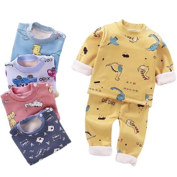 Đ.QATT Bộ nỉ dày họa tiết (size 55-65)