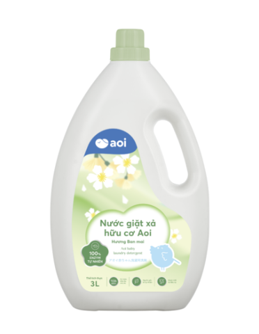 Nước giặt xả hữu cơ AOI hương Ban Mai 3L