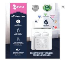 Máy hâm bình sữa đôi kiêm tiệt trùng điện tử Galena GA-W01
