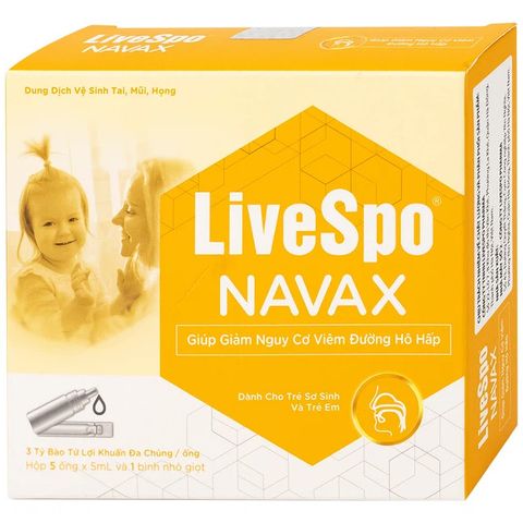 Dung dịch vệ sinh tai mũi họng LiveSpo Navax (hộp 5 ống)