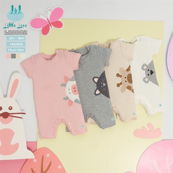 BODY cộc tay Hồng 6-9M