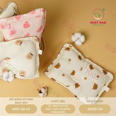 Gối bông sơ sinh cao cấp Kid' Spa