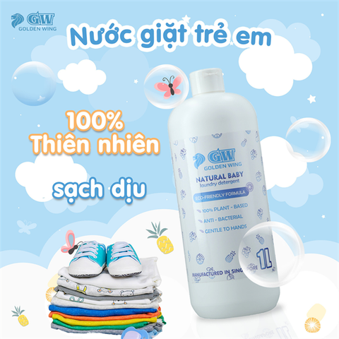 Nước giặt xả thiên nhiên dành cho trẻ em GW 1L