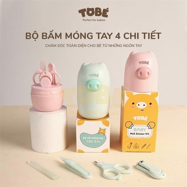 Bộ bấm móng 4 chi tiết Tobe