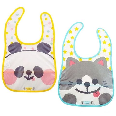 Yếm nhựa ăn dặm hình gấu trúc, mèo