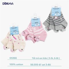 Set 3 đôi tất Dokma 3-5Y