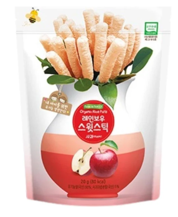 Bánh gạo dạng que Farm vị táo 6m+ 20g