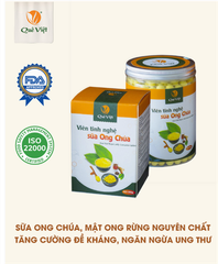 Viên tinh nghệ sữa ong chúa Quê Việt giúp tăng cường sức khỏe, làm đẹp da