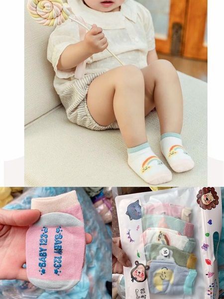 SET 5 đôi tất cổ ngắn cho bé - Size M