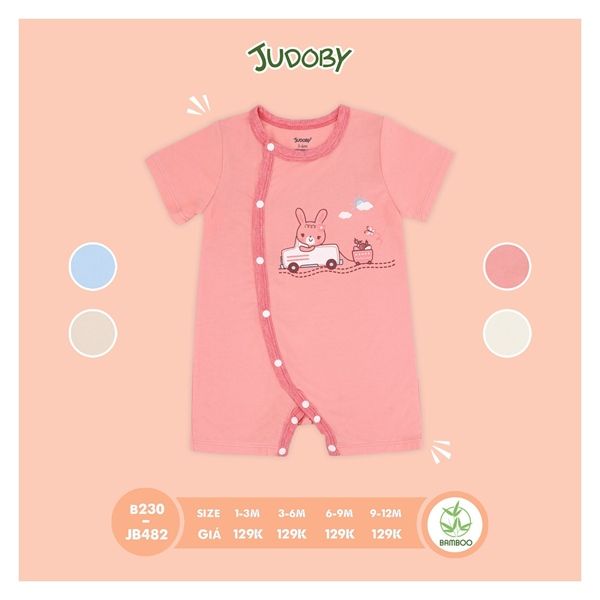 Body cài lệch cộc tay Judoby JB482