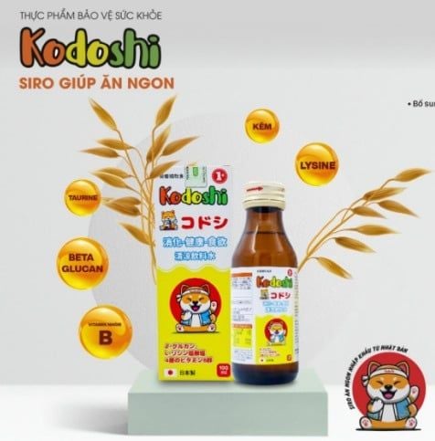 Siro ăn ngon Kodoshi 100ml (1Y+)