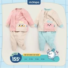 Bộ sơ sinh BG cài giữa Mompa MP834 sz 3-6M