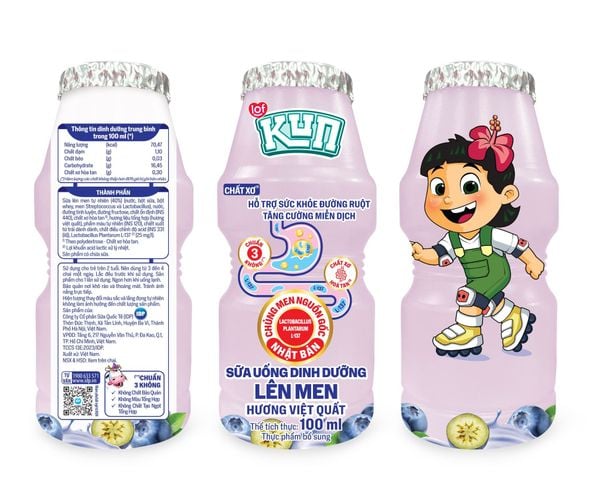 Sữa chua uống men Nhật cho bé KUN