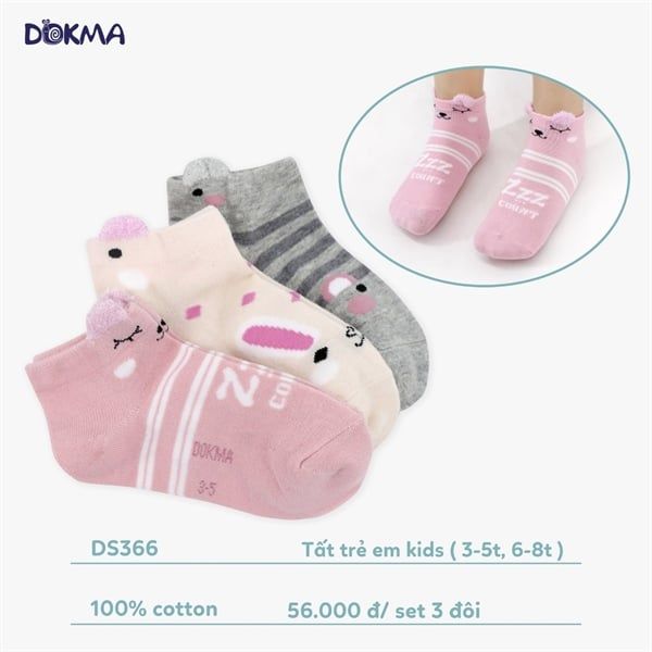 Set 3 đôi tất Dokma 3-5Y