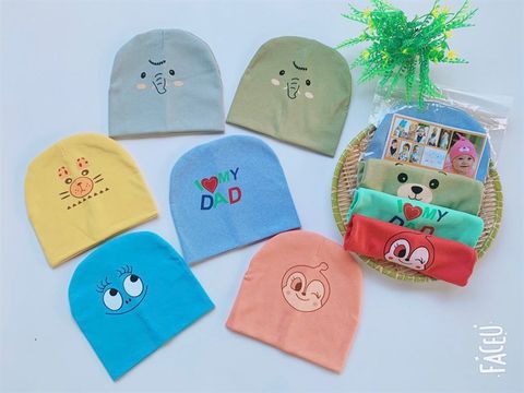 Mũ gập cotton cho bé