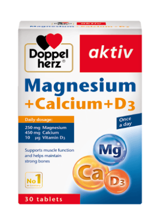 Thực phẩm bảo vệ sức khỏe Magnesium + Calcium + D3 (30 viên)