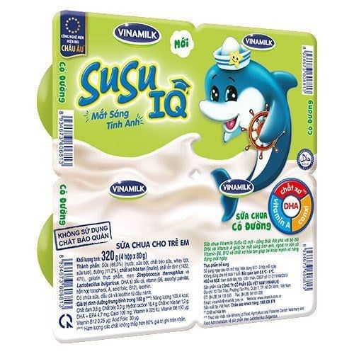 Sữa chua SuSu IQ 80g (vỉ 4)