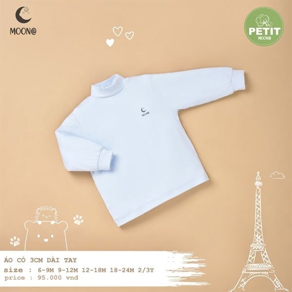 Áo giữ nhiệt Pettit Lullaby Xanh (6-9M)