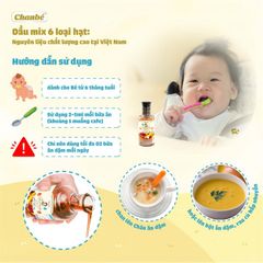 Dầu Gấc ăn dặm mix 6 loại hạt Chan bé 60ML