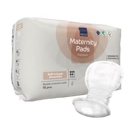 Băng lót sản phụ Abena. Thấm hút 800ml. 15 miếng/ 1 gói