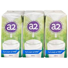 Sữa tươi A2 Nguyên Kem Úc 200ml (Lốc 6 hộp)