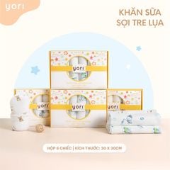 Khăn sữa Muslin sợi tre cho bé Yori (30x30cm)