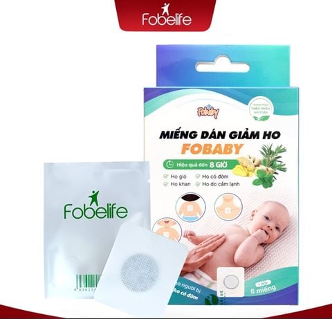 Miếng dán giảm ho Fobaby 6M+ (hộp 6 miếng)