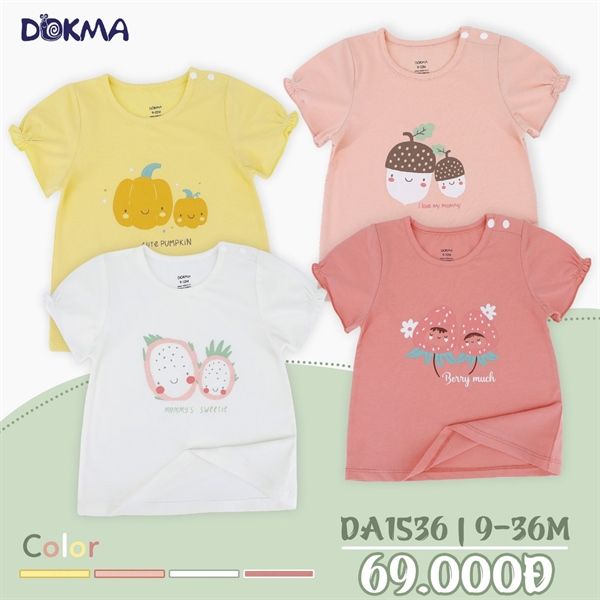 Áo Cộc tay BG DA1536 Dokma Trắng (12-18M)