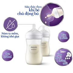 Bộ 2 bình sữa Philips Avent mô phỏng tự nhiên (125ml/260ml)