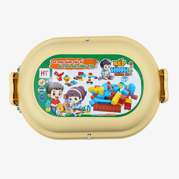 Thùng đồ chơi xếp hình HT7453