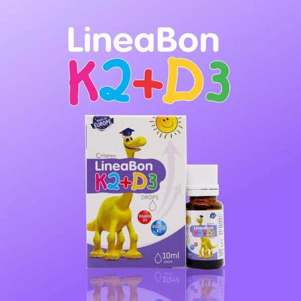 Vitamin D3 K2 (MK7) tăng trưởng chiều cao cho bé (LineaBon)