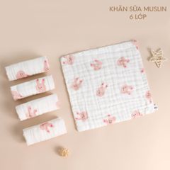 Khăn sữa Muslin sợi tre cho bé Yori (30x30cm)
