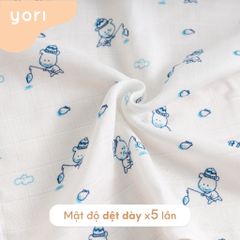 Khăn sữa Muslin sợi tre cho bé Yori (30x30cm)