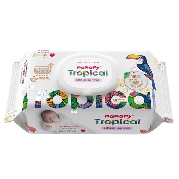 Khăn ướt Mamamy Tropical 90 tờ