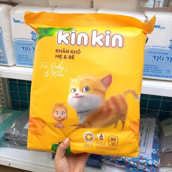 Khăn vải khô cho mẹ và bé KinKin (vải không dệt)