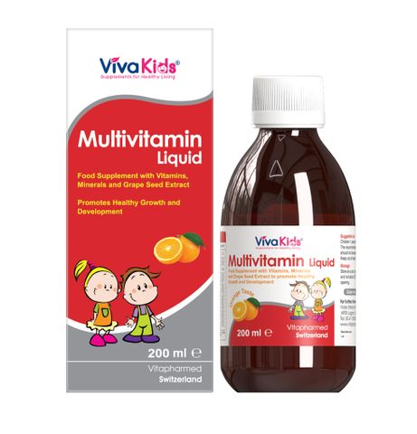 Vitamin tổng hợp cho bé Viva Kids Multivitamin Liquid (1Y+)