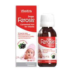 Sắt nhỏ giọt cho bé VivaKids Ferosis Drops 30m (6M+)