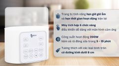 Máy hâm bình sữa đôi kiêm tiệt trùng điện tử Galena GA-W01