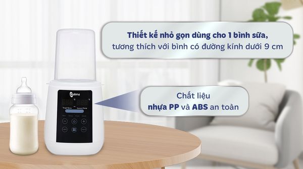 Máy hâm bình sữa đơn kiêm tiệt trùng điện tử Galena GA-W02