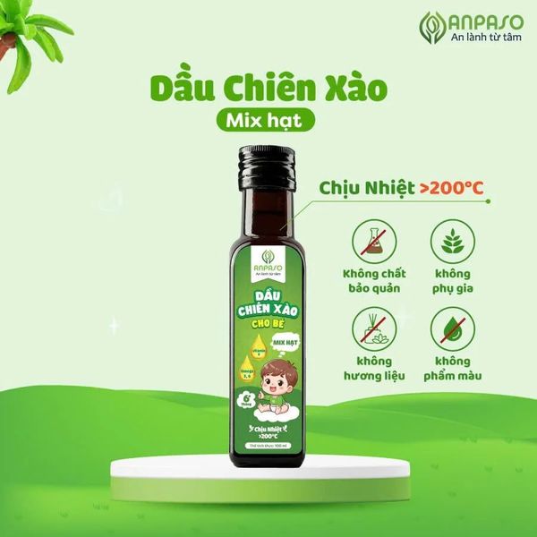 Dầu chiên xào cho bé ăn dặm Anpaso