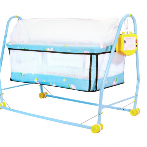 Nôi rung tự động 1 tầng Đại Vĩ - (BH 6 tháng) - Xanh
