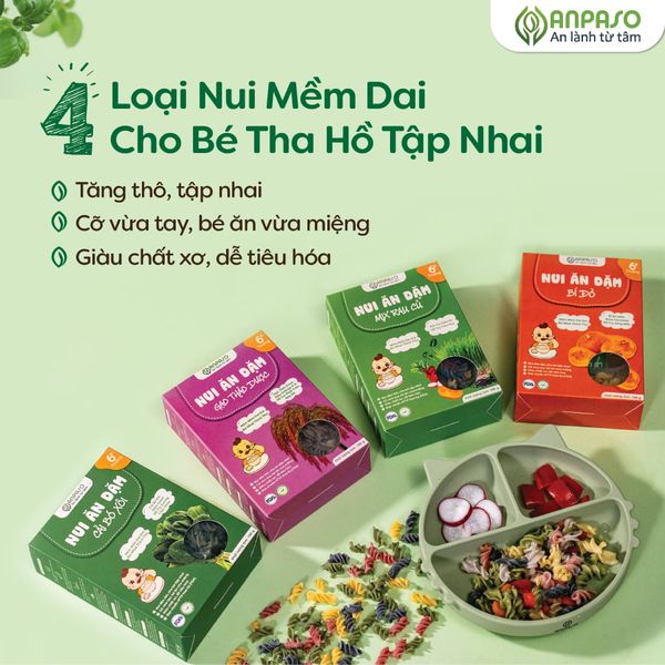 Nui Ăn Dặm Cho Bé Vị Rau Củ Anpaso