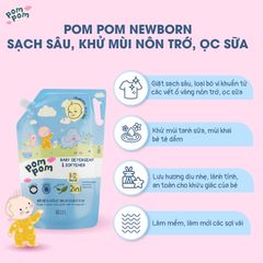 Nước giặt xả Pom pom Newborn, Active cho bé