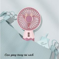 Quạt tích điện mini cầm tay sạc USB