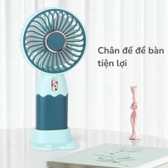 Quạt tích điện mini cầm tay sạc USB