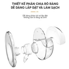 Máy hút sữa rảnh tay không dây hoa sen Kamidi Smart