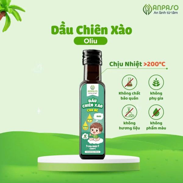 Dầu chiên xào cho bé ăn dặm Anpaso
