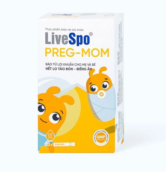 Bào tử lợi khuẩn LiveSpo PREG-MOM bổ sung lợi khuẩn cho bé và mẹ bầu
